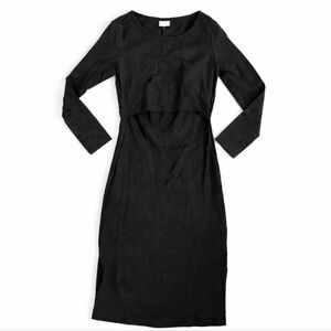 Boob Design Maternity Nursing stylish comfortable discreet black dress size S